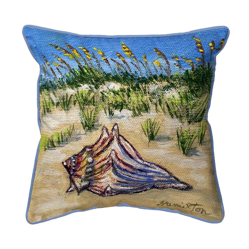 Conch Found 22x22 Extra Large Zippered Indoor/Outdoor Pillow. Picture 1