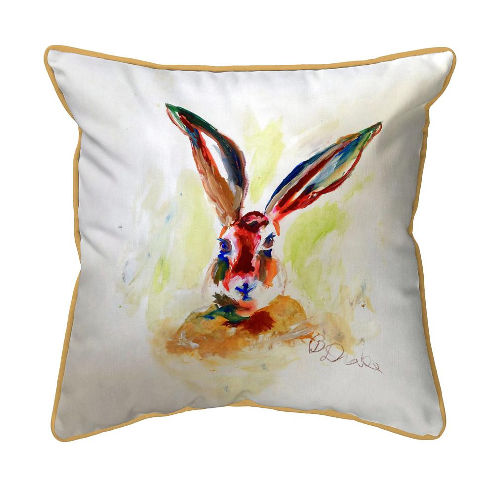 Jack Rabbit Extra Large Zippered Pillow 22x22. Picture 1