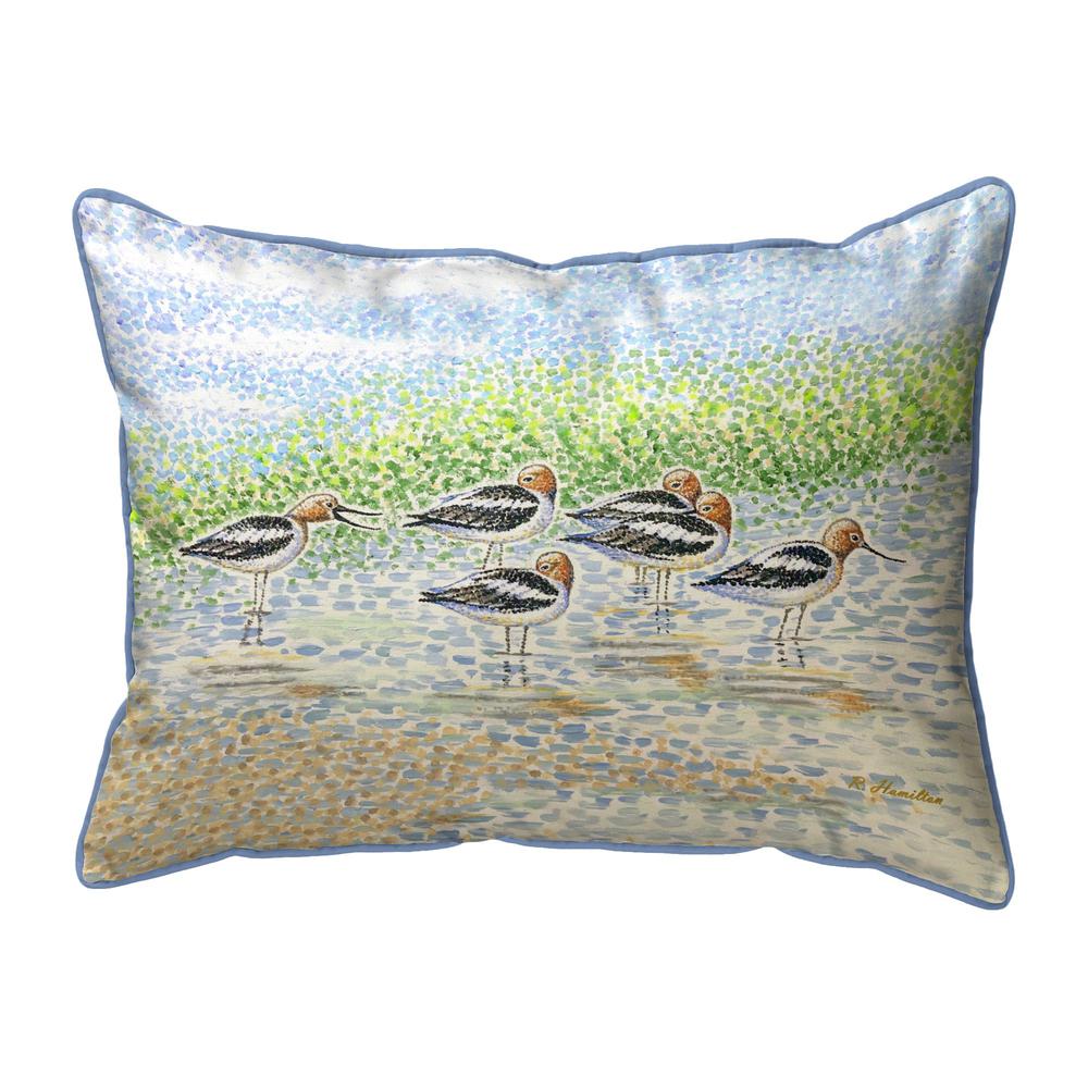 Summer Avocets Extra Large Zippered Pillow 20x24. Picture 1