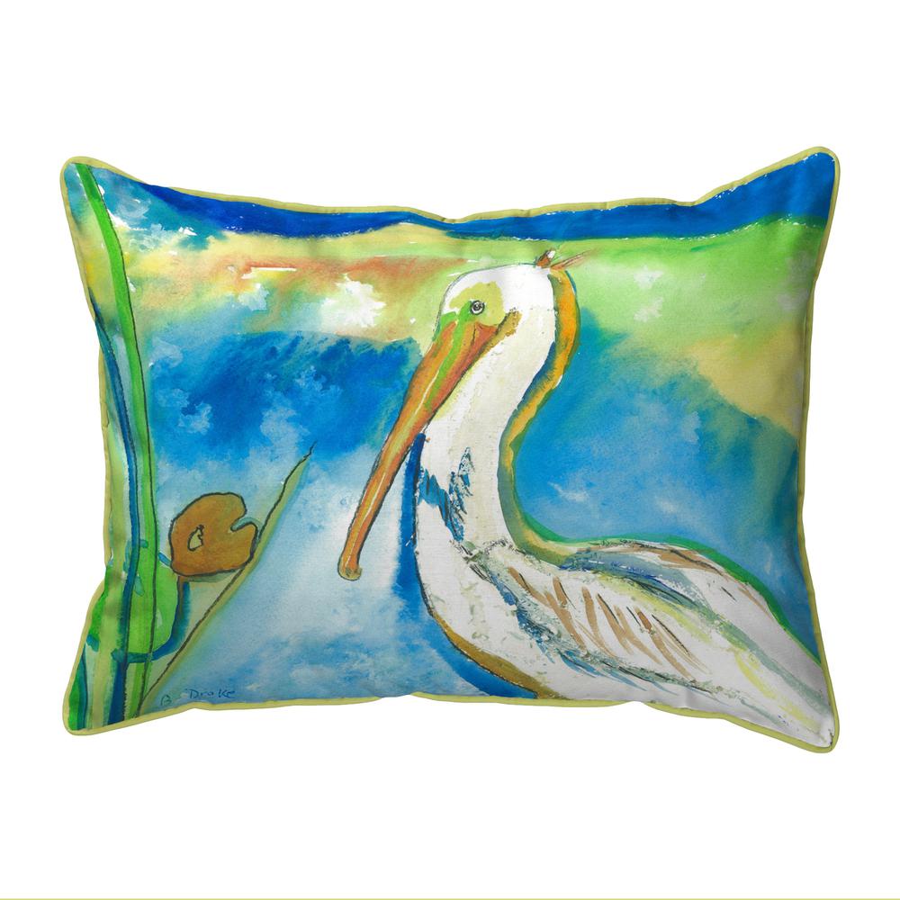 White Pelican Extra Large Zippered Pillow 20x24. Picture 1