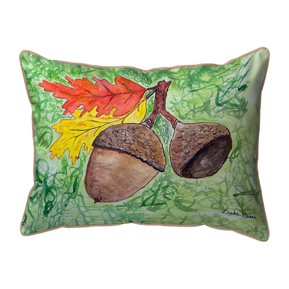 Drake's Acorns Extra Large Zippered Pillow 20x24. Picture 1