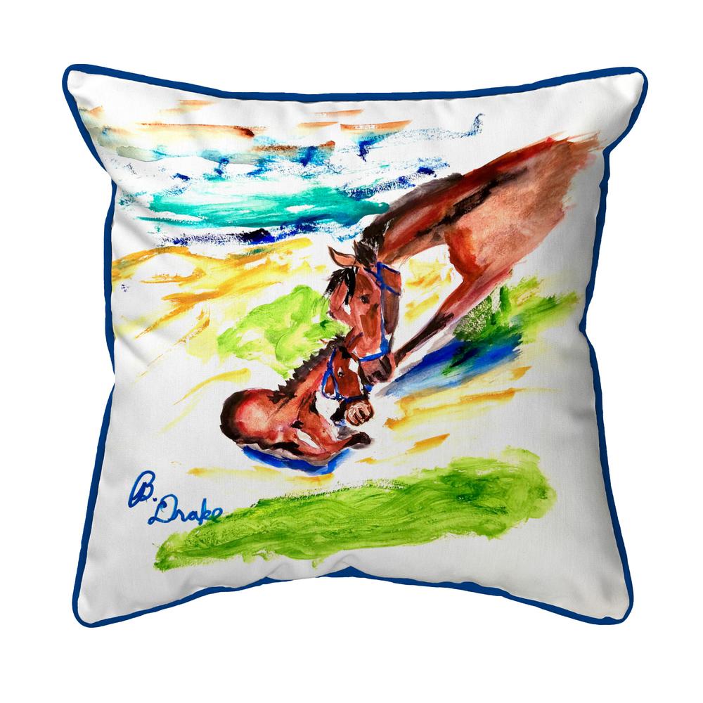 Mothering Horse Extra Large Zippered Pillow 22x22. Picture 1