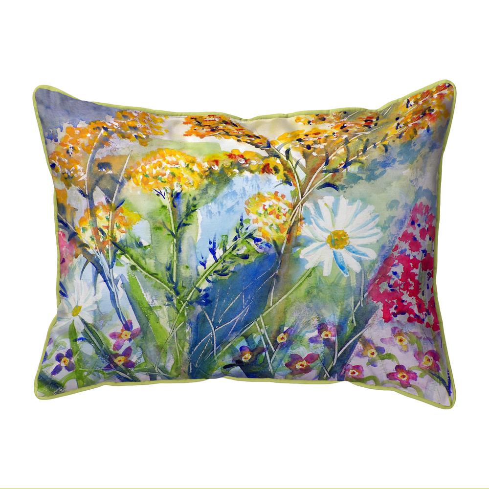 Wild Flower Extra Large Zippered Pillow 20x24. Picture 1