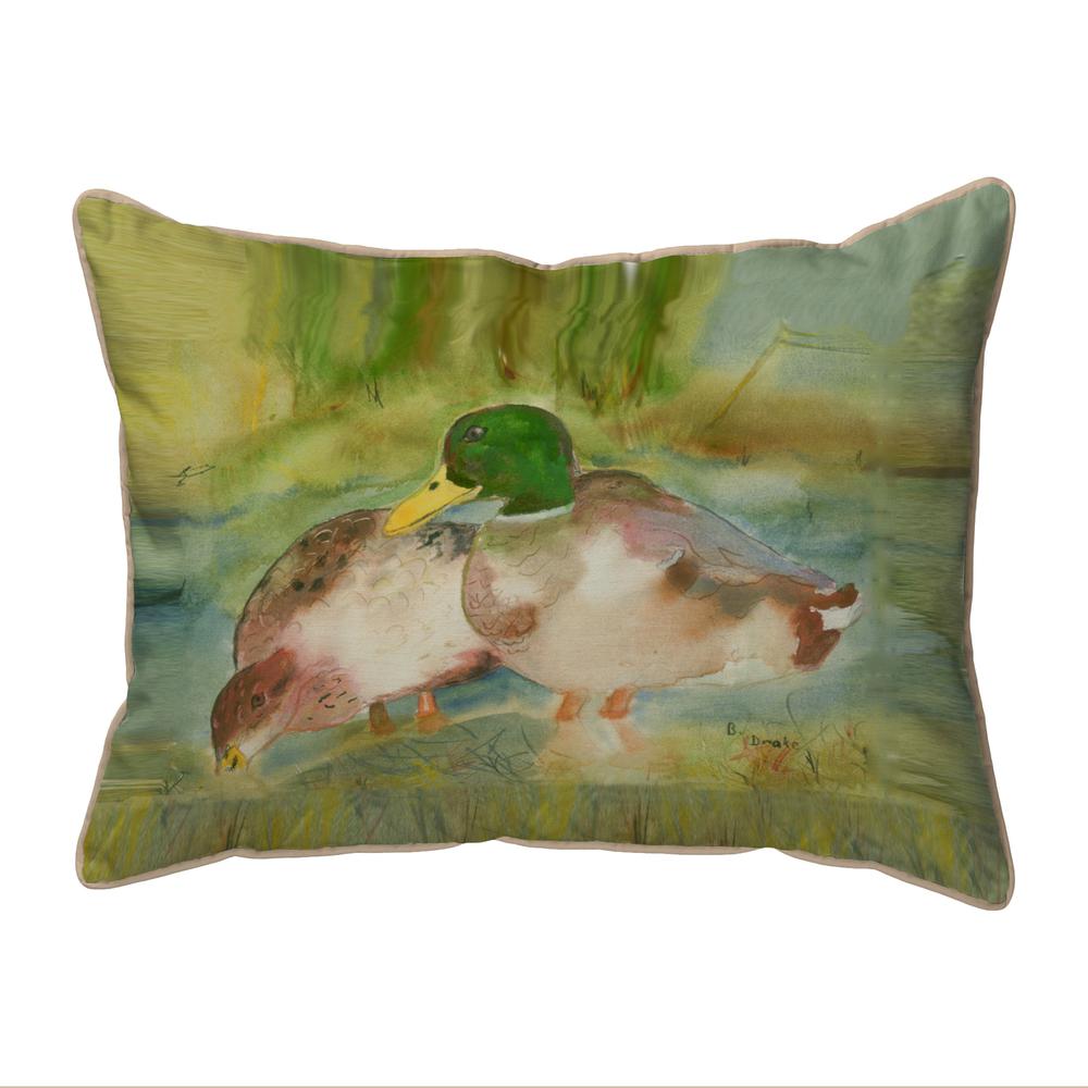 Mallards Extra Large Zippered Pillow 20x24. Picture 1