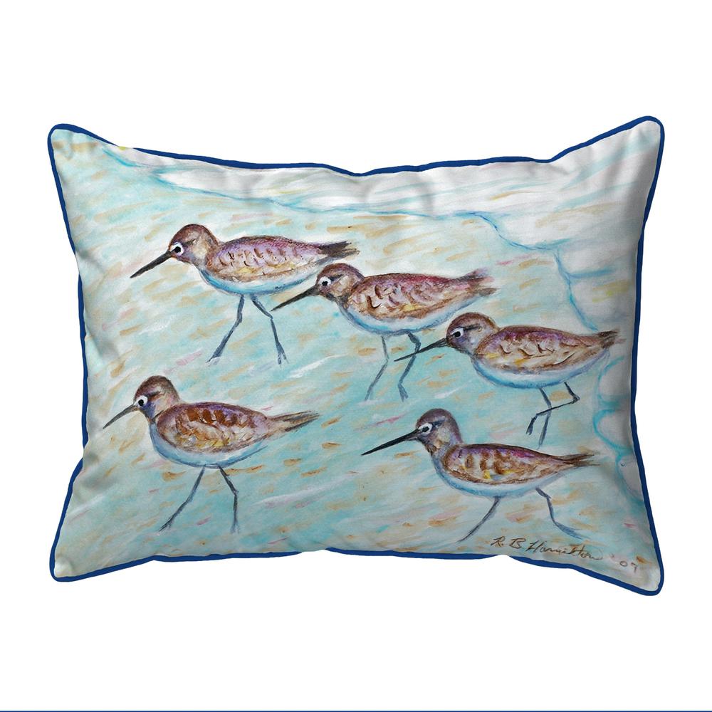 Sandpipers Extra Large Zippered Pillow 20x24. Picture 1