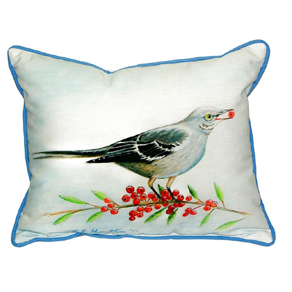 Mockingbird & Berries Extra Large Zippered Pillow 20x24. Picture 1