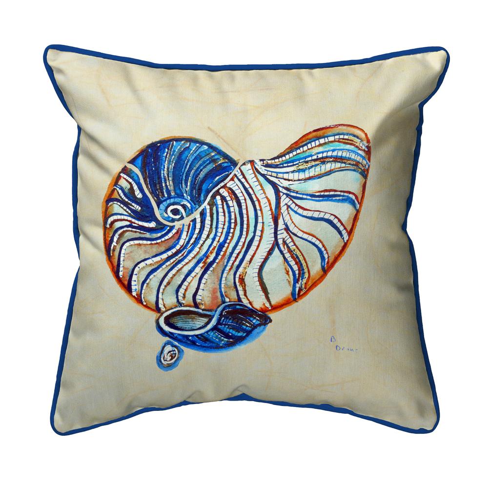 Betsy's Nautilus Extra Large Zippered Pillow 22x22. Picture 1