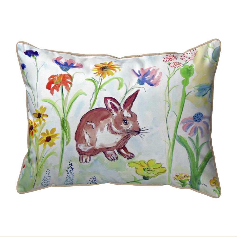Whiskers Bunny Extra Large Zippered Pillow 20x24. Picture 1