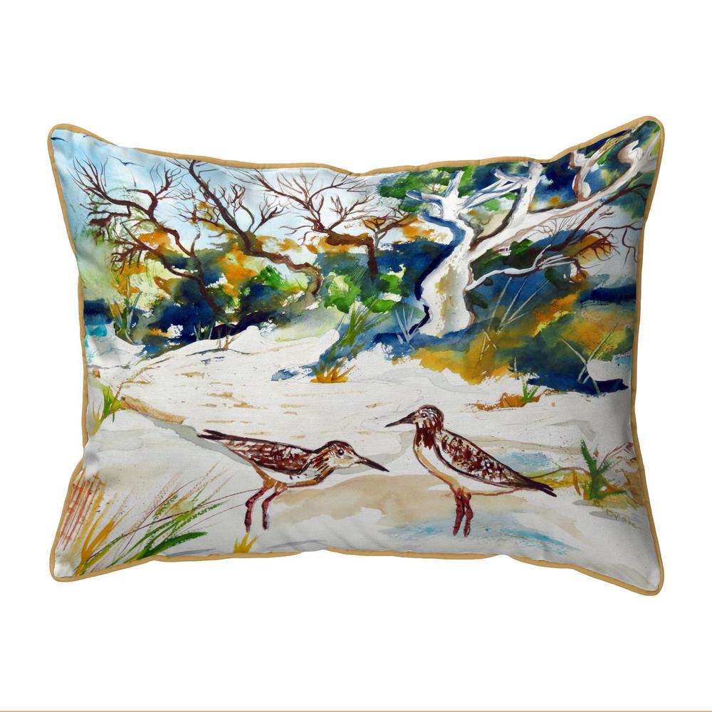 Tree & Beach Extra Large Zippered Pillow 20x24. Picture 1