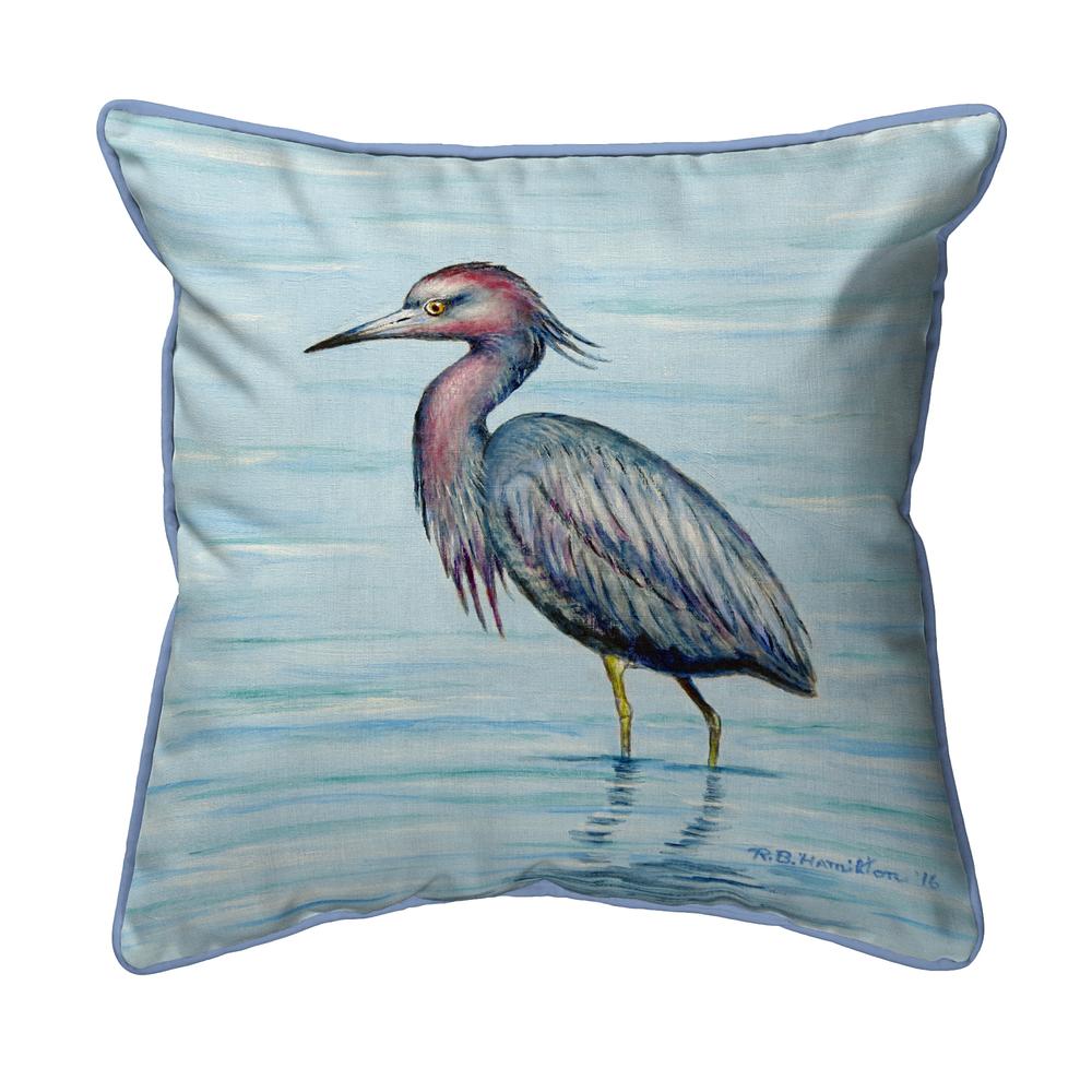 Dick's Little Blue Heron Extra Large Zippered Pillow 22x22. Picture 1