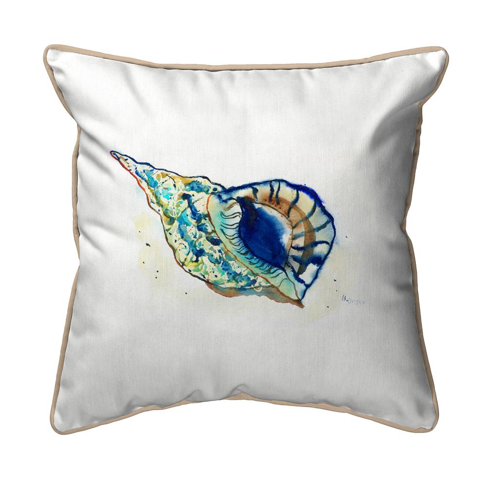 Betsy's Shell Extra Large Zippered Pillow 22x22. Picture 1