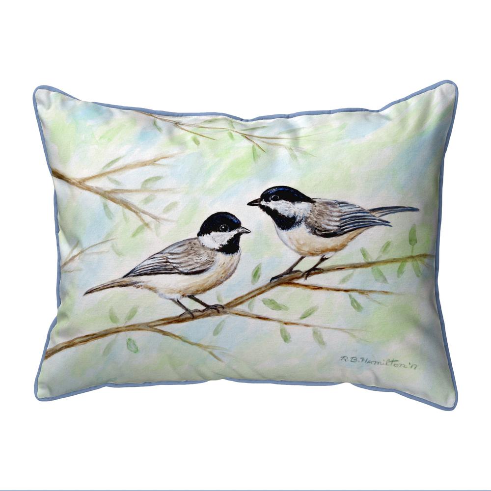 Dick's Chickadees Extra Large Pillow 20x24. Picture 1