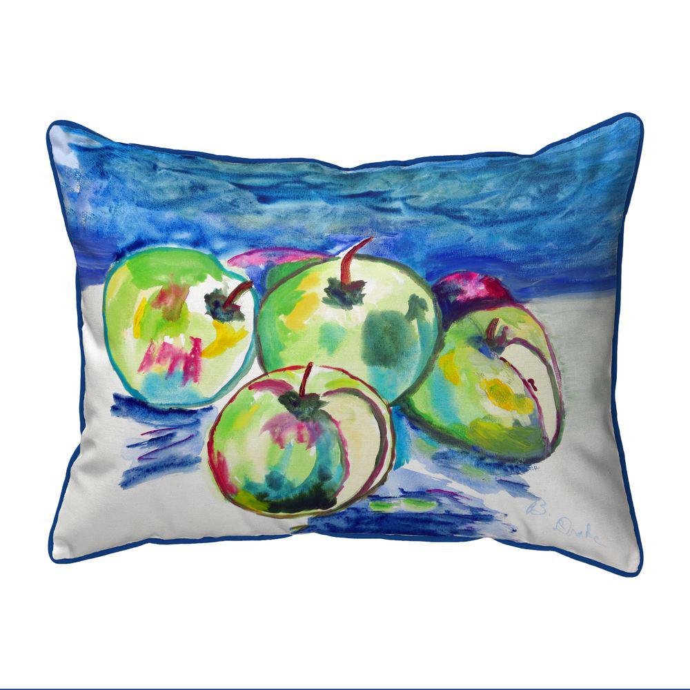 Four Apples Extra Large Zippered Indoor/Outdoor Pillow 20x24. Picture 1