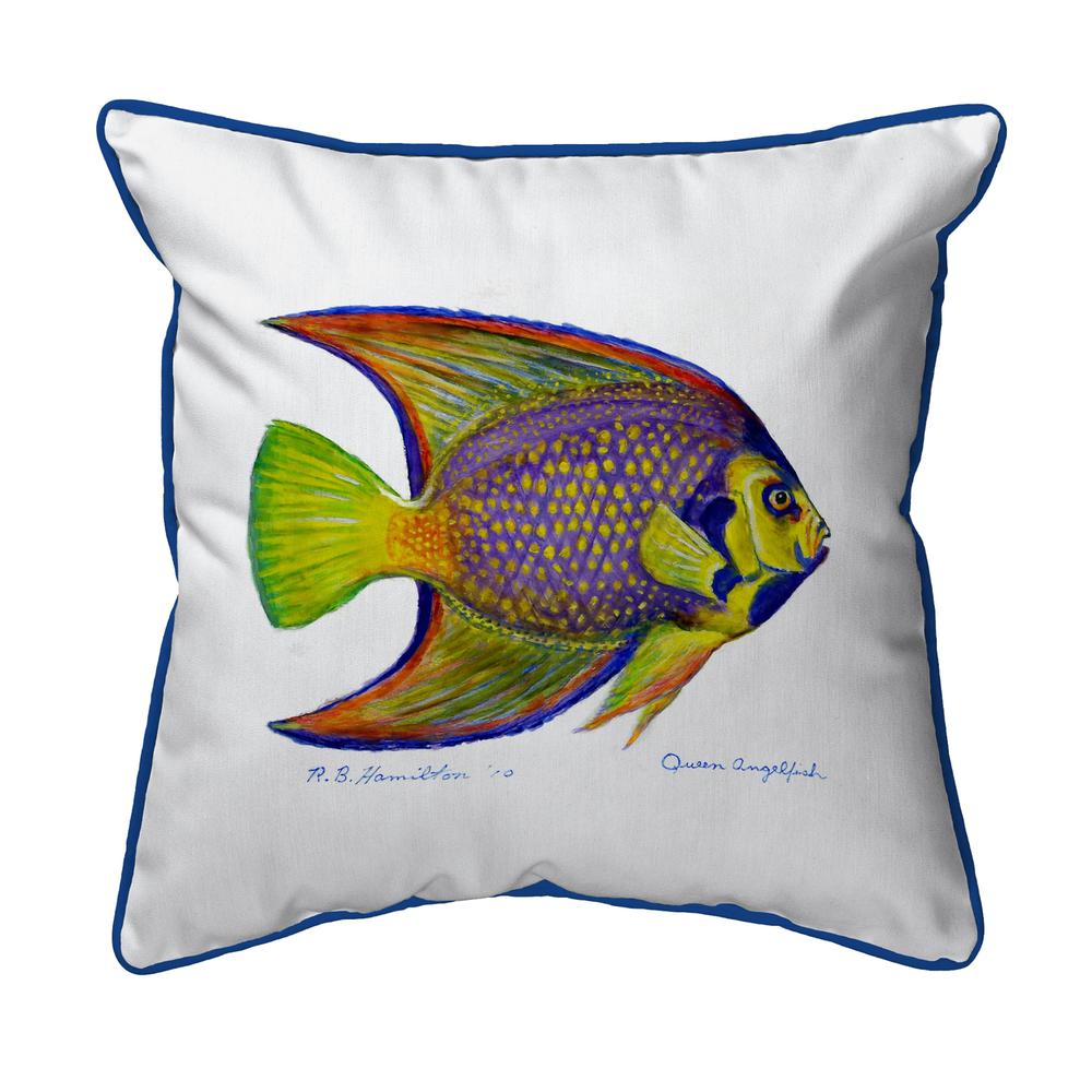 Queen Angelfish Extra Large Zippered Pillow 22x22. Picture 1
