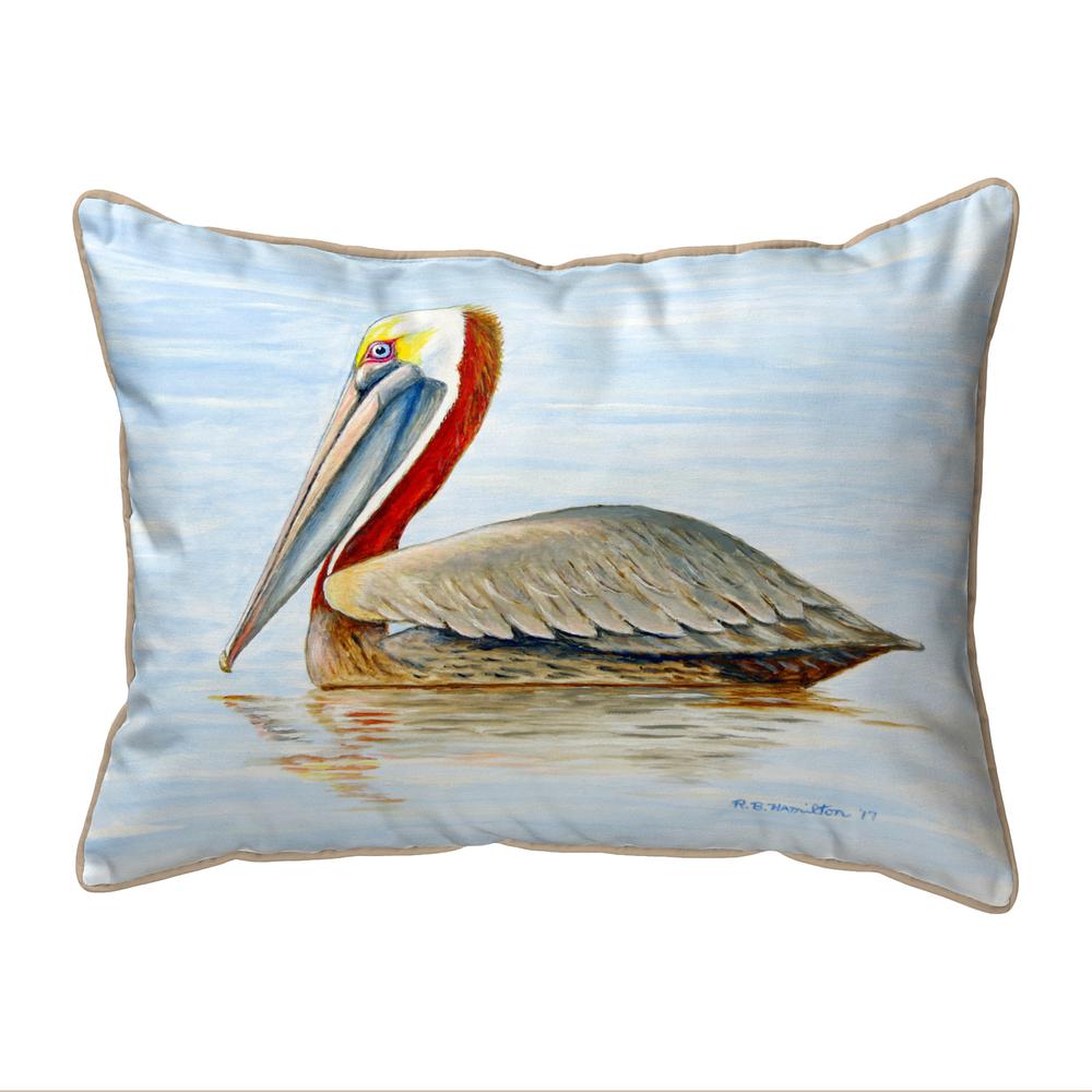 Summer Pelican Indoor/Outdoor Extra Large Pillow 20x24. Picture 1