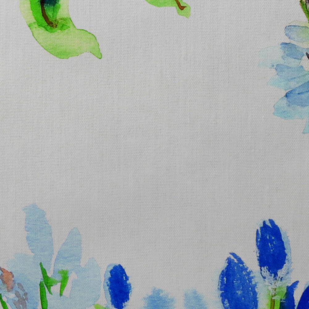 Hummingbird & Blue Flowers  Indoor/Outdoor Extra Large Pillow 22x22. Picture 3