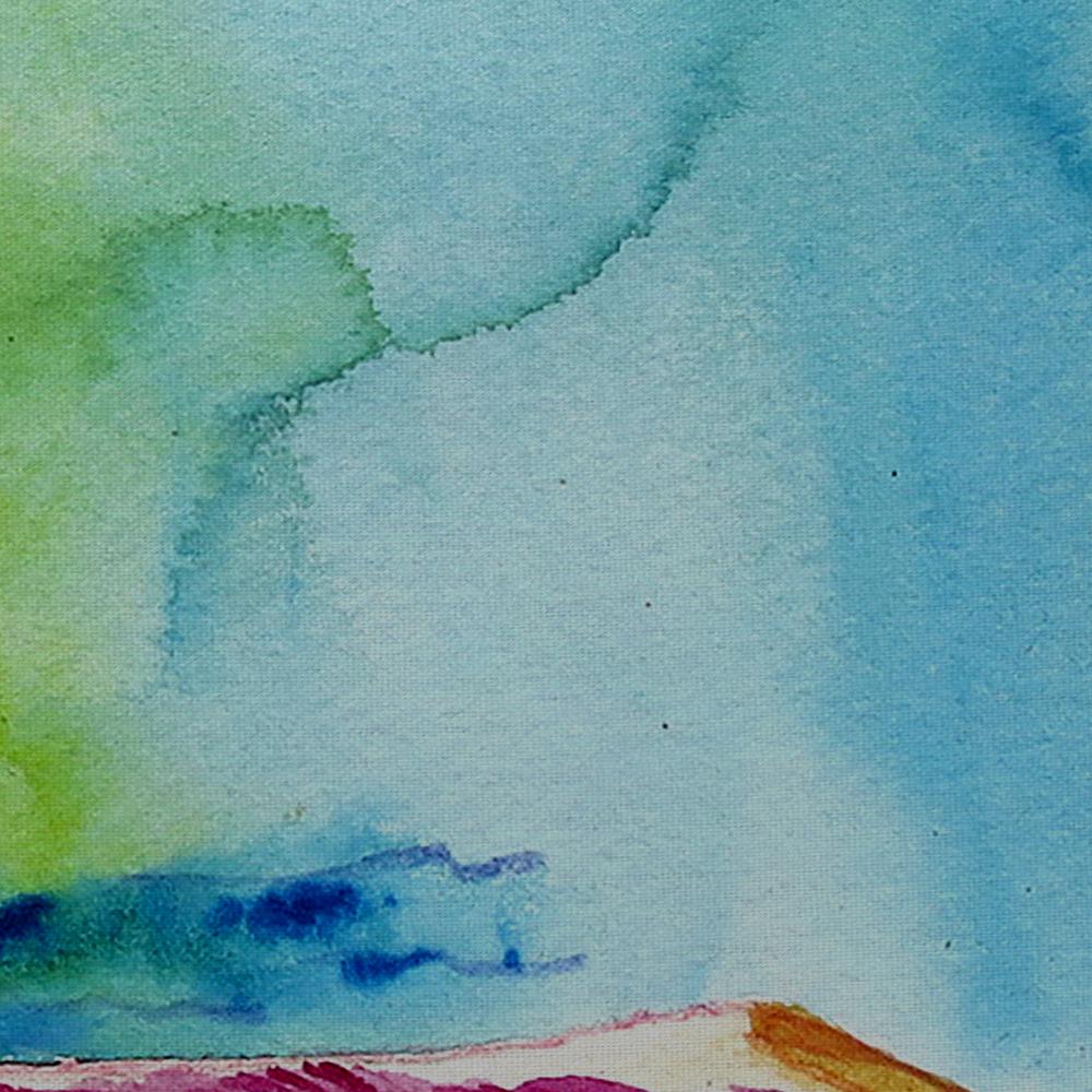 Watercolor Rowboats  Indoor/Outdoor Extra Large Pillow 20x24. Picture 3