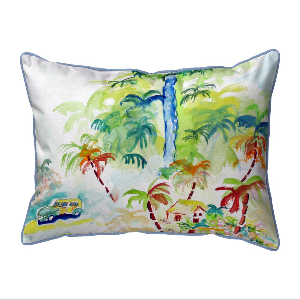 Colorful Palms  Indoor/Outdoor Extra Large Pillow 20x24. Picture 1