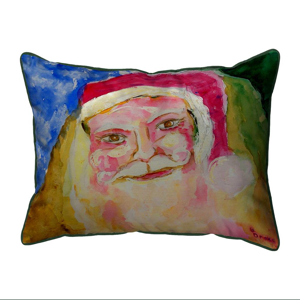 Santa Face Extra Large Zippered Pillow 22x22. Picture 1