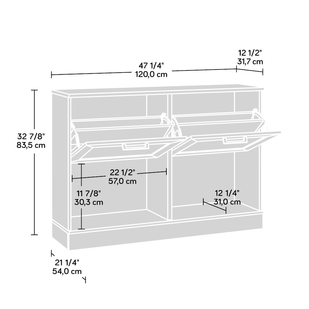 HomePlus Storage Cabinet, White Finish. Picture 12