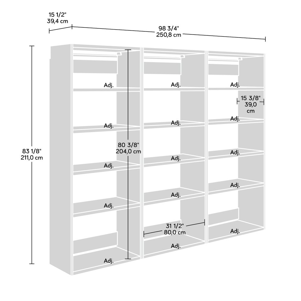 GarageCore 3 Shallow Cabinets, White Finish. Picture 9