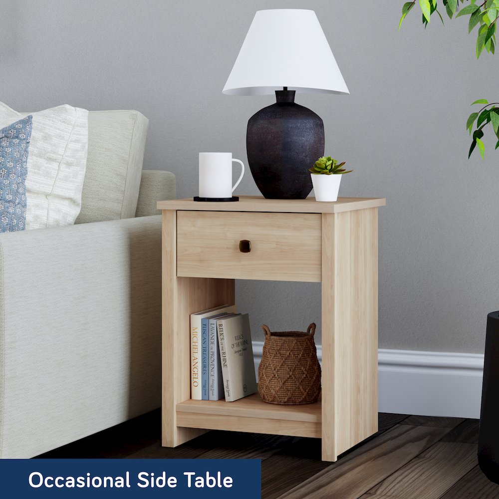 River Ranch Nightstand W/Drawer, Harvest Walnut Finish. Picture 9