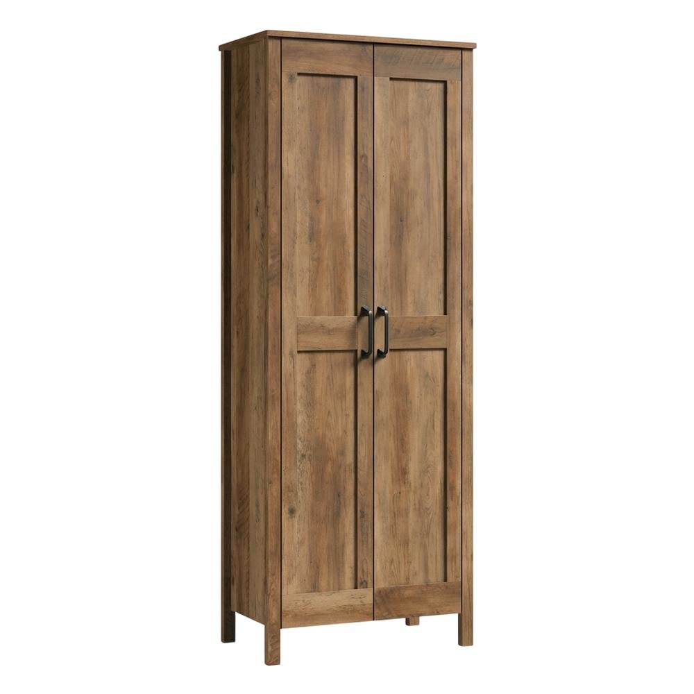 Rustic Pine Finish Storage Cabinet With Country Style And Sturdy Construction. Picture 1