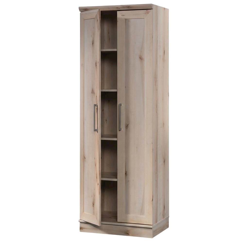 Brown Storage Cabinet With Sleek Rectangle Shape For Organization. Picture 1