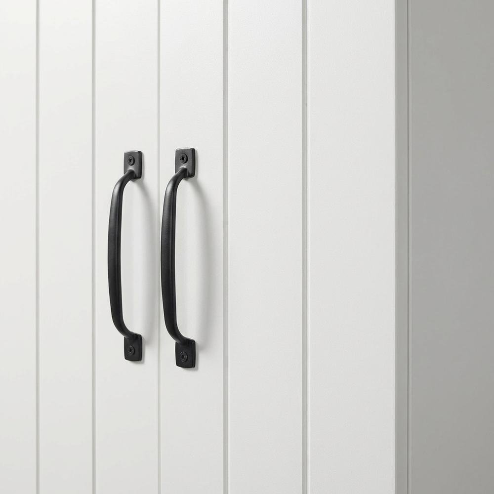 White Storage Cabinet With Soft Finish For Versatile Organization. Picture 5
