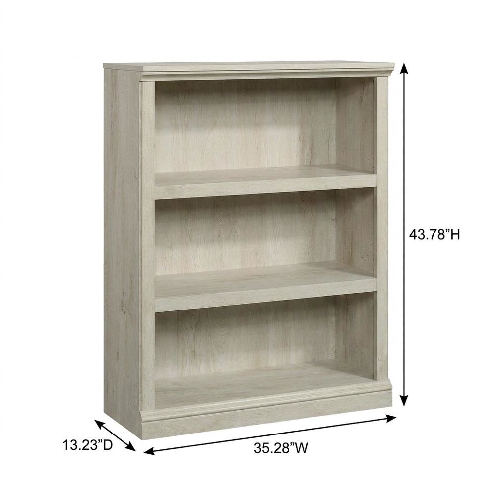 Chalked Chestnut Storage Bookcase with Versatile Shelving for Home Use. Picture 6