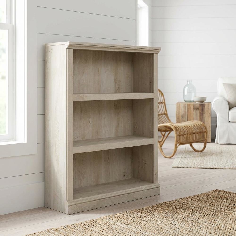 Chalked Chestnut Storage Bookcase with Versatile Shelving for Home Use. Picture 2