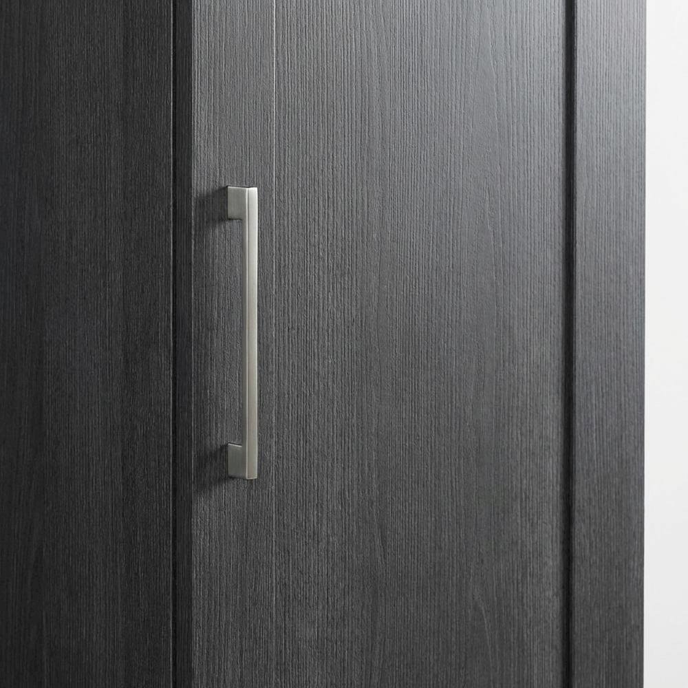 Raven Oak Storage Armoire With Contemporary Style And Spacious Design. Picture 5