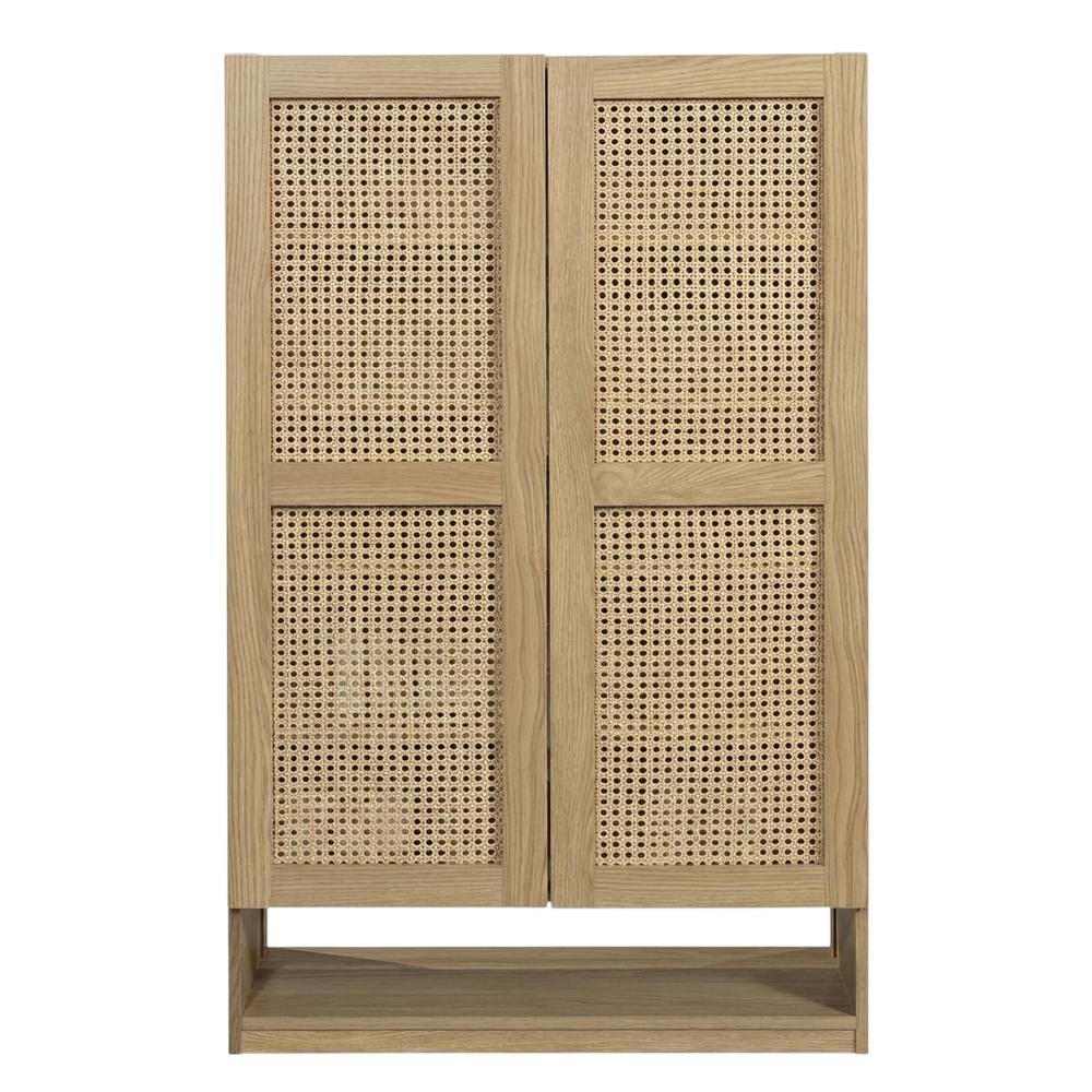 Bohemian Coastal Cottage Storage Cabinet In Ash Finish With Spacious Design. Picture 4