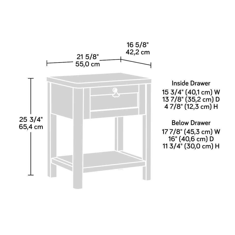 Isabella Isle Nightstand, White Finish. Picture 11