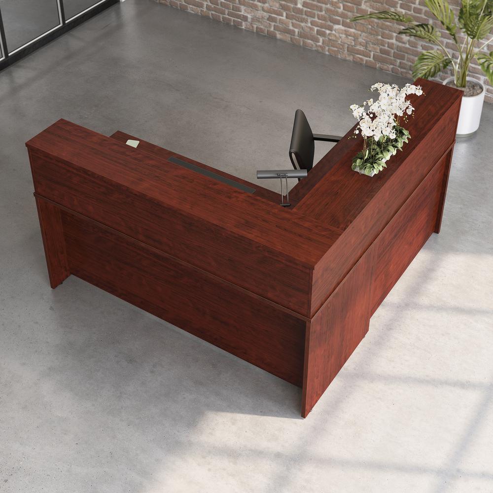 Affirm Commercial Office Desk, Classic Cherry finish. Picture 10
