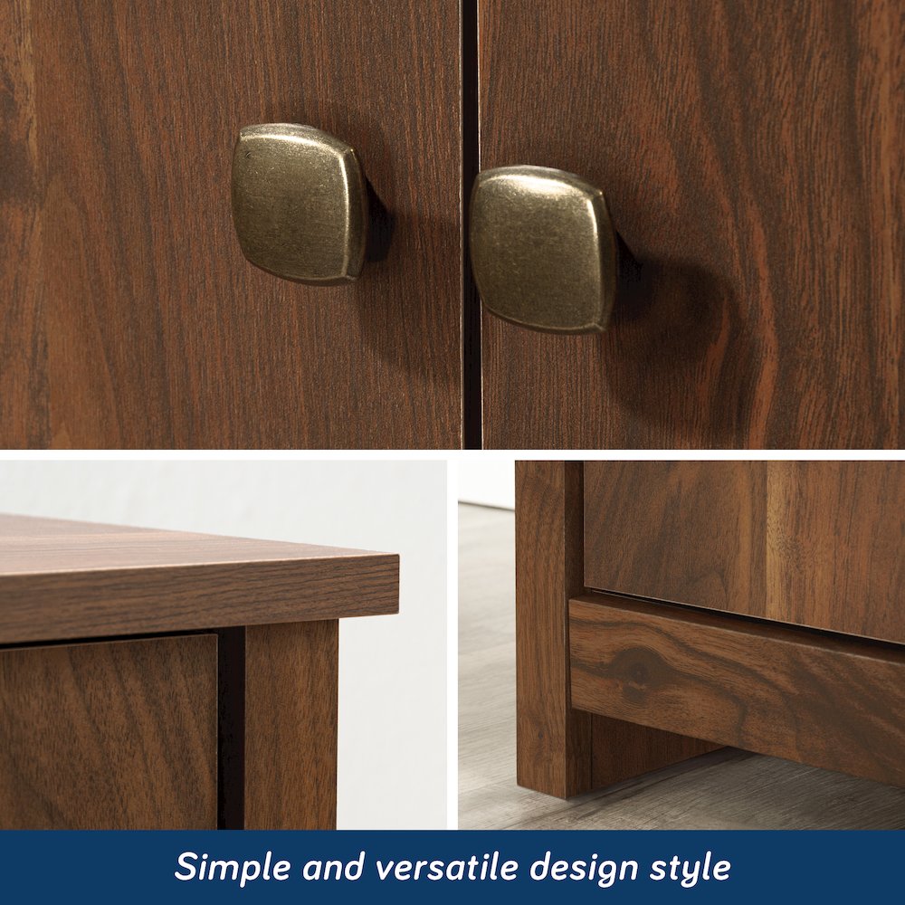 River Ranch 2-Door Storage Cabinet in Grand Walnut Finish. Picture 8