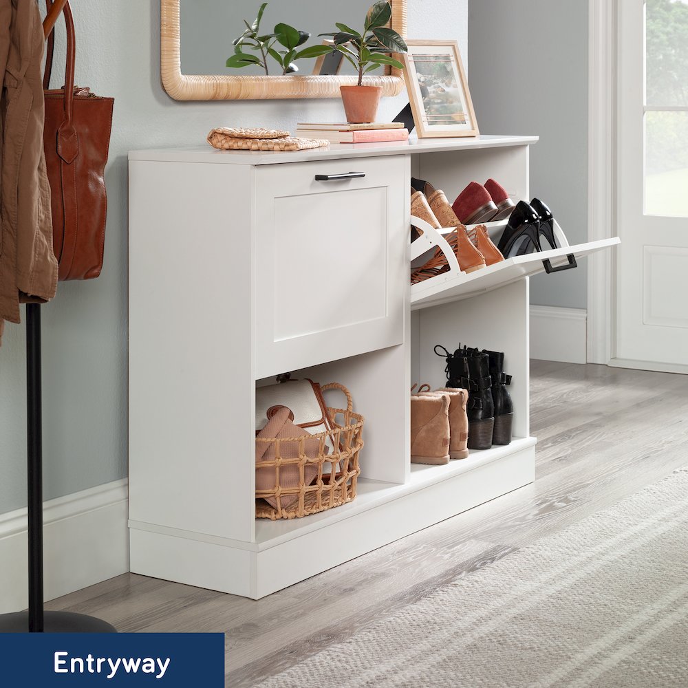 HomePlus Storage Cabinet, White Finish. Picture 4