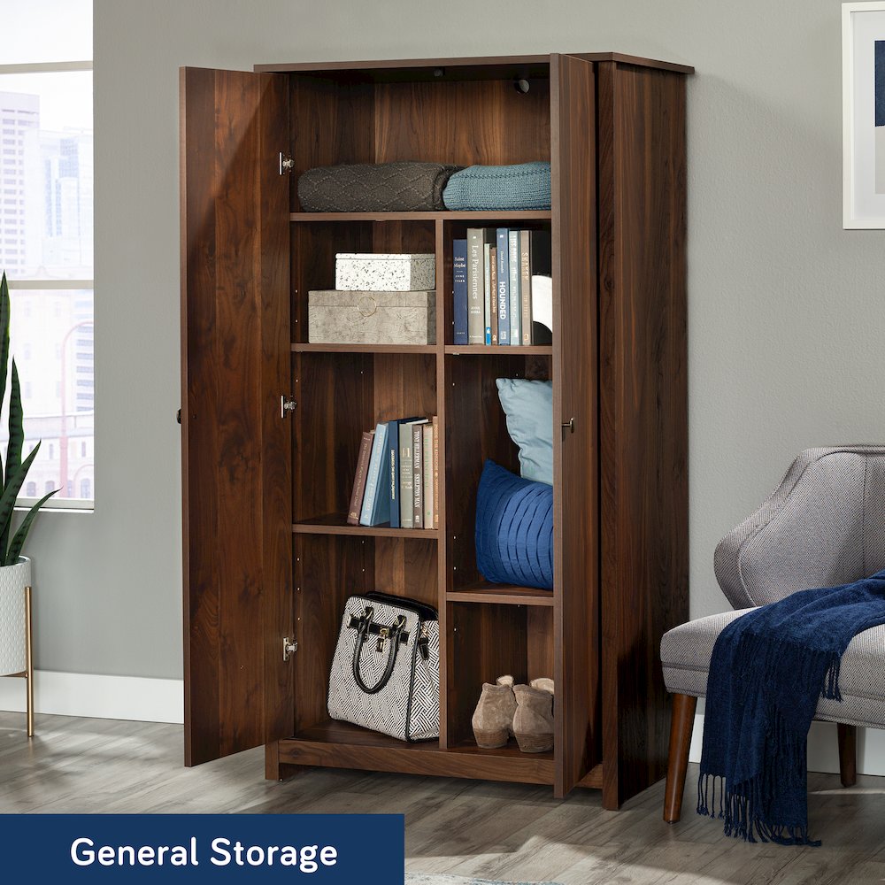 River Ranch 2-Door Storage Cabinet in Grand Walnut Finish. Picture 3