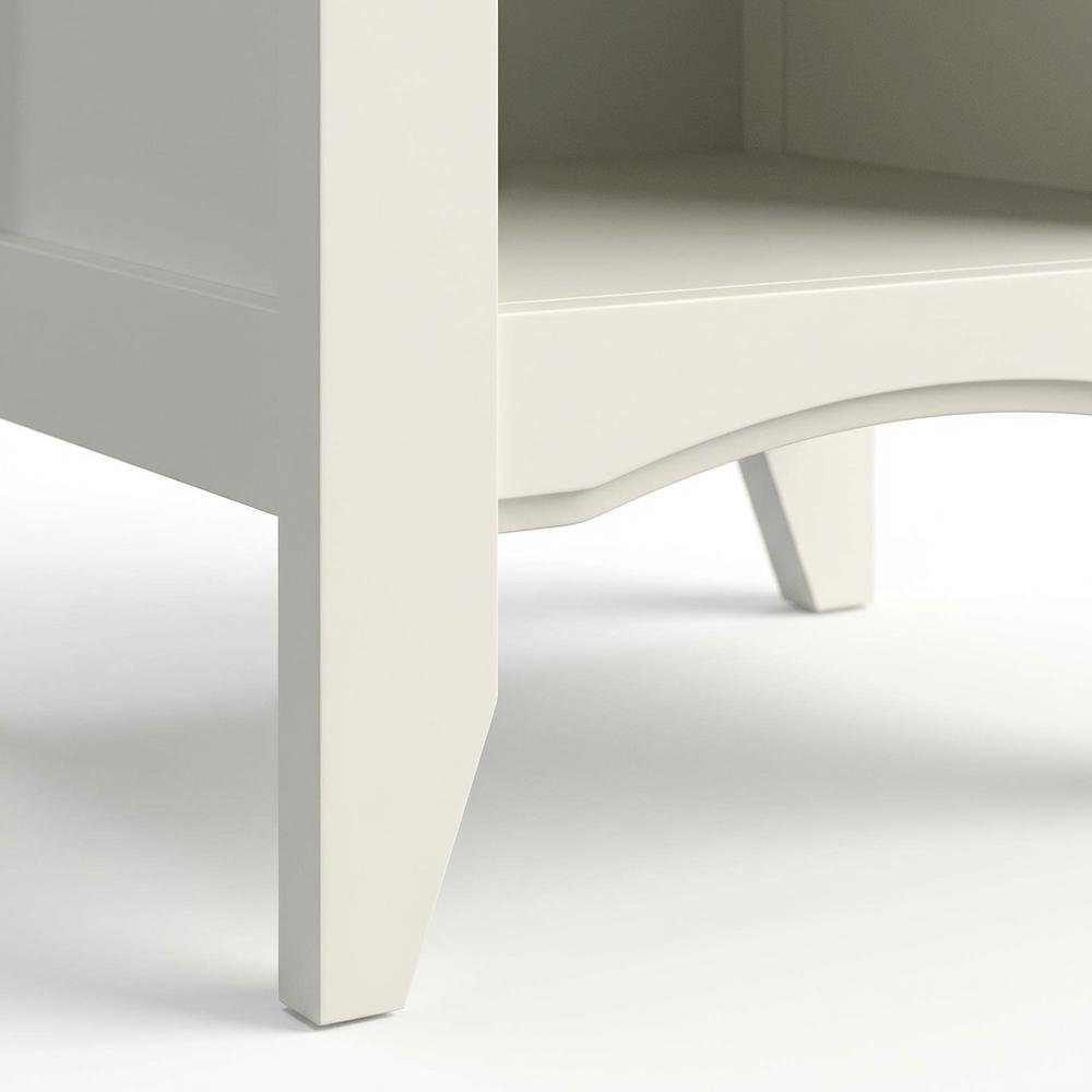 Soft White Night Stand with Coastal Cottage and Transitional Style. Picture 5