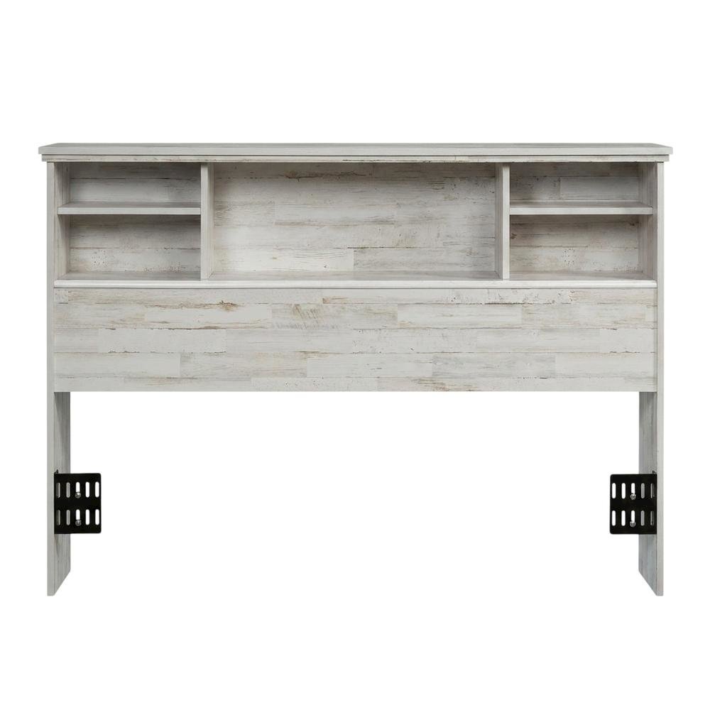 Engineered Wood Farmhouse Bookcase Headboard for Full and Queen Beds. Picture 1
