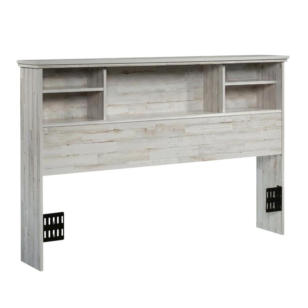 Engineered Wood Farmhouse Bookcase Headboard for Full and Queen Beds. Picture 3