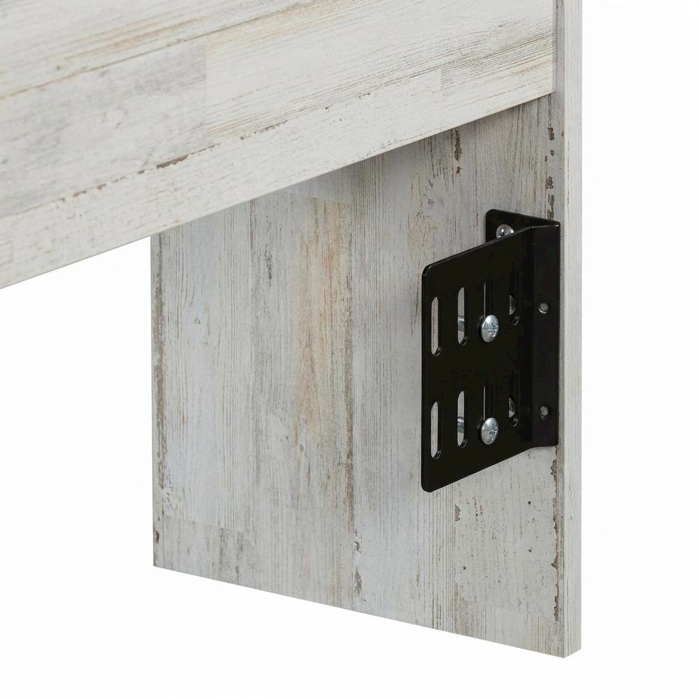 Engineered Wood Farmhouse Bookcase Headboard for Full and Queen Beds. Picture 7
