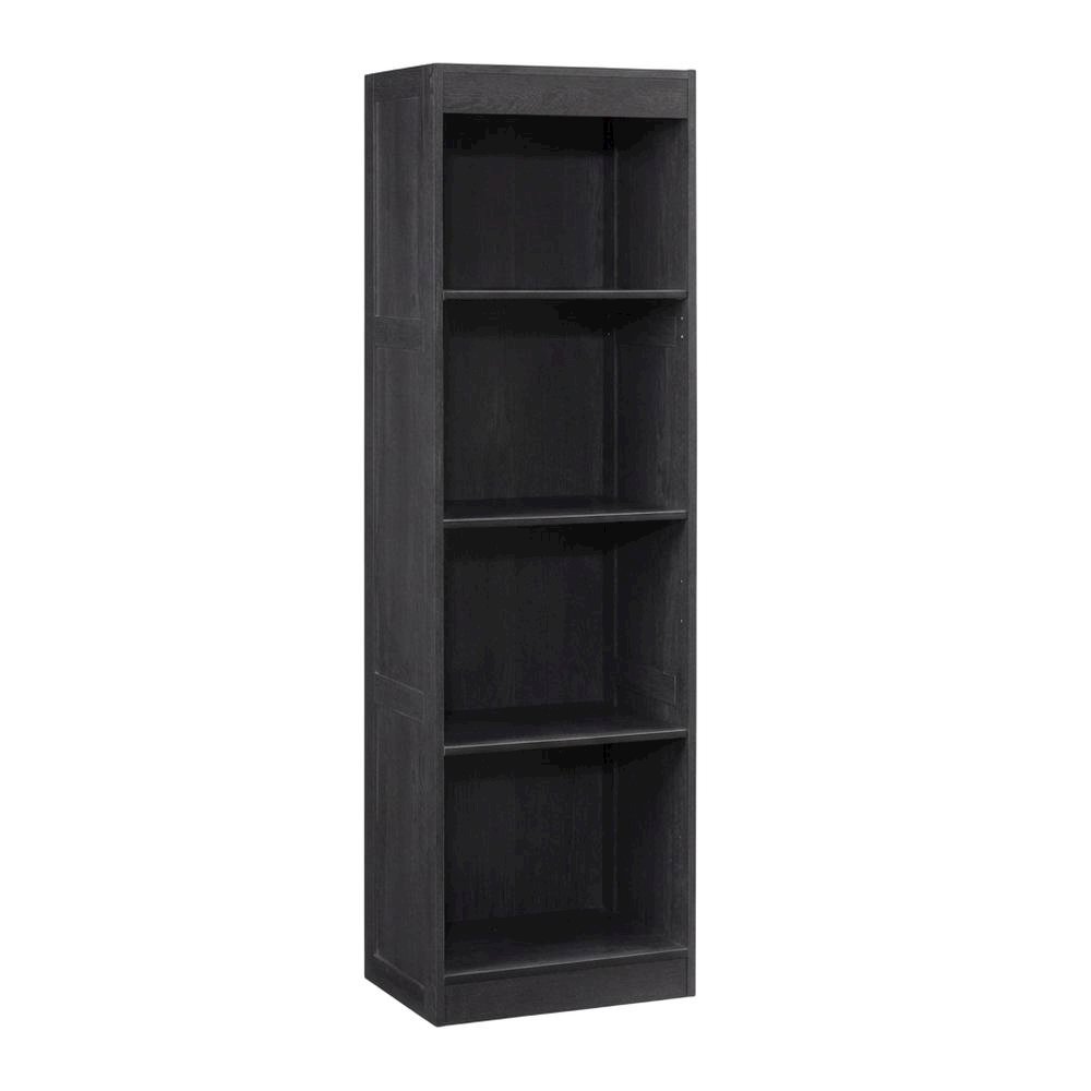 Black Oak Finish Storage Cabinet With Transitional Style, Rectangular Design. Picture 4