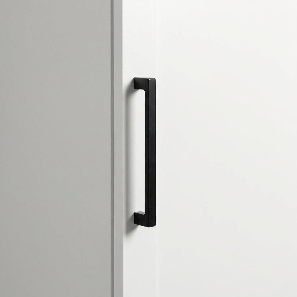White Storage Cabinet With Soft Finish And Contemporary Style. Picture 5