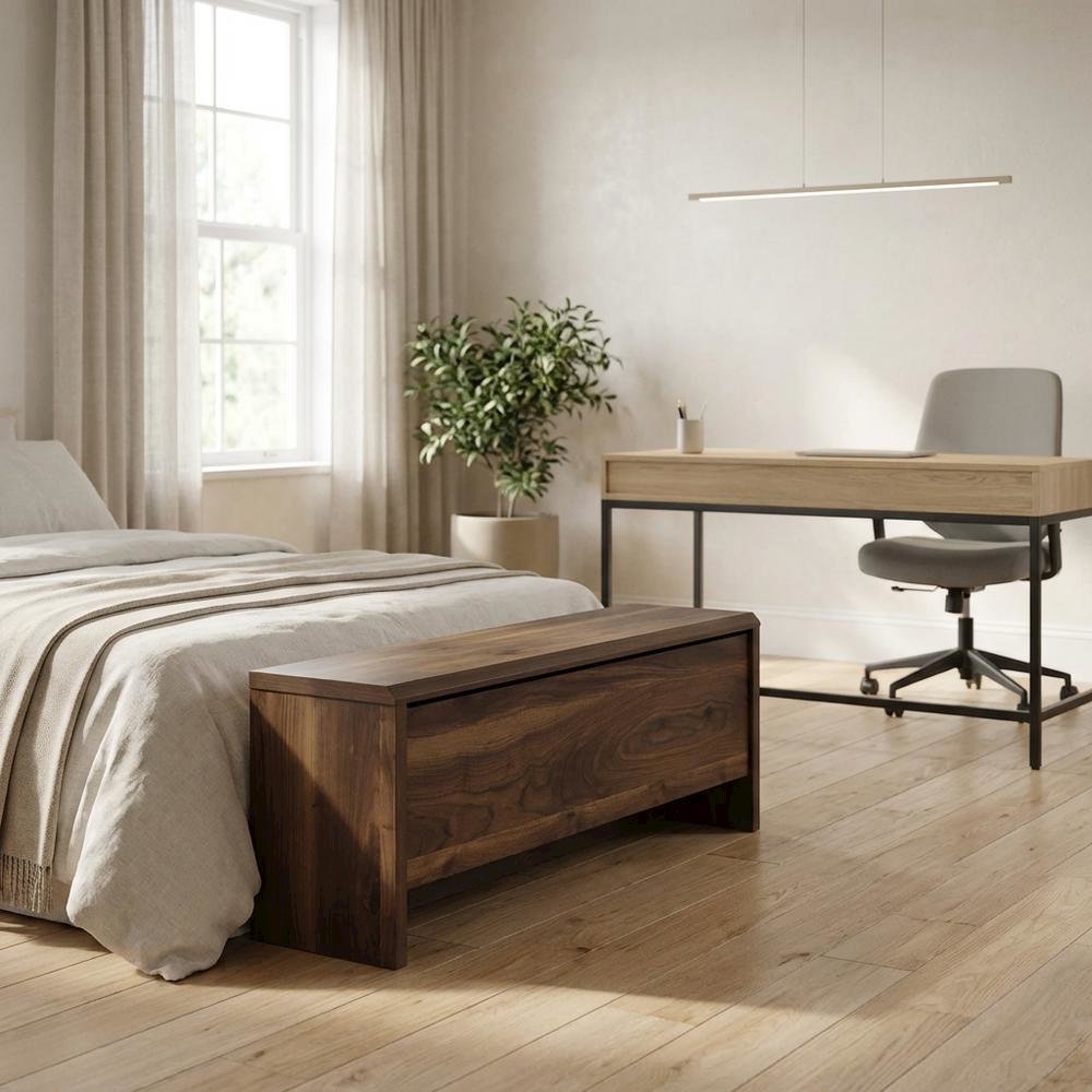 Willow Place Footboard, Grand Walnut finish. Picture 2