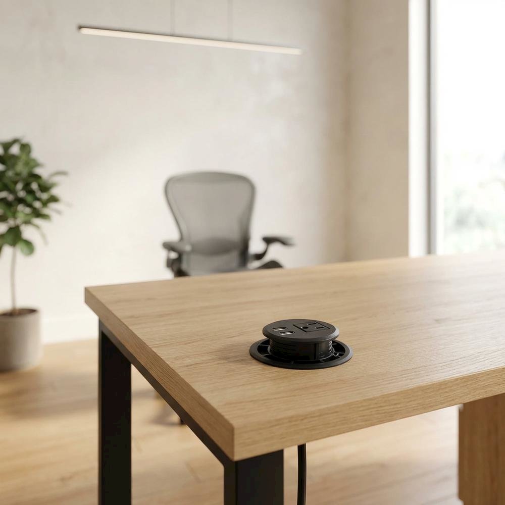 Miscellaneous Office Commercial Office Desk Component, Black finish. Picture 3