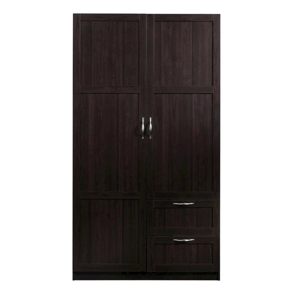 Wooden Storage Armoire In Brown With Spacious Compartment And Elegant Finish. Picture 4