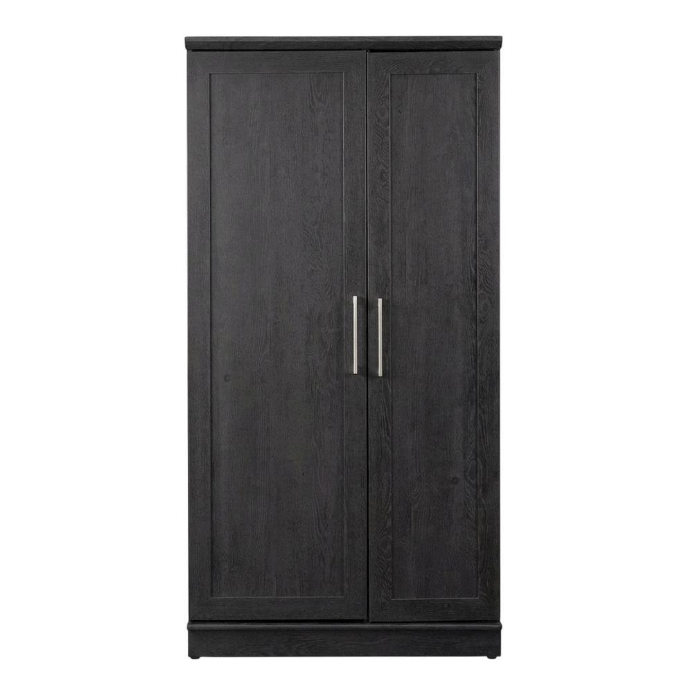 Contemporary Raven Oak Finish Storage Cabinet With Spacious Design. Picture 4