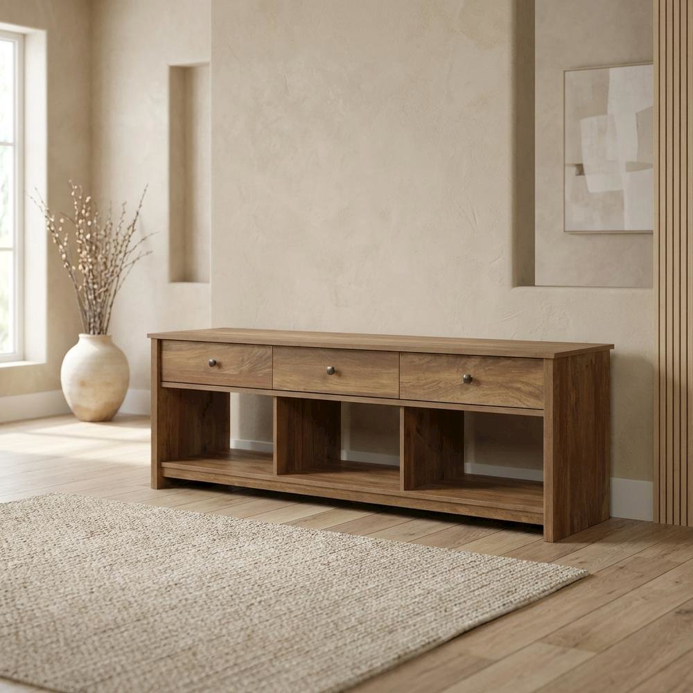 River Ranch Credenza, For TVs up to 75", Sindoori Mango finish. Picture 3