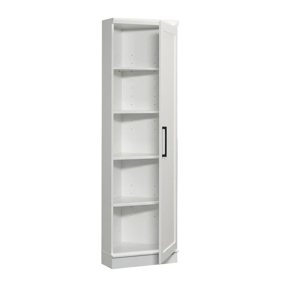 White Storage Cabinet With Soft Finish And Contemporary Style. Picture 1